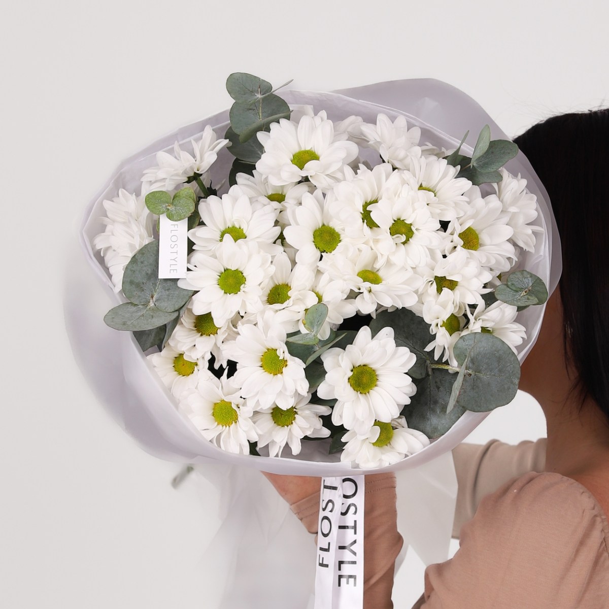 Монобукет ромашковой хризантемы 